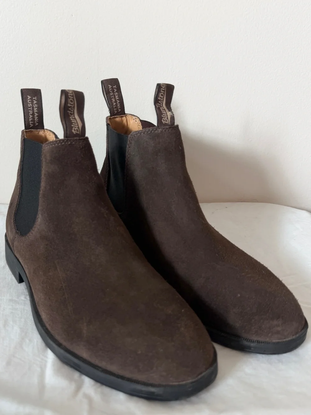 Blundstone brown dress suede chelsea boot BL2391 Ankle Boots for Men size 8.5AUS